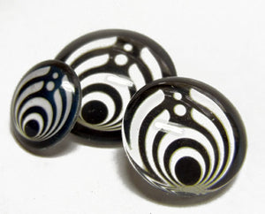 Custom Color 8mm Bassnectar Glass Cabochons for Jewelry Making