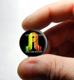 Pretty Lights Glass Cabochon - Design 3 - for Jewelry Making
