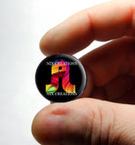 Pretty Lights Glass Cabochon - Design 11 - for Jewelry Making
